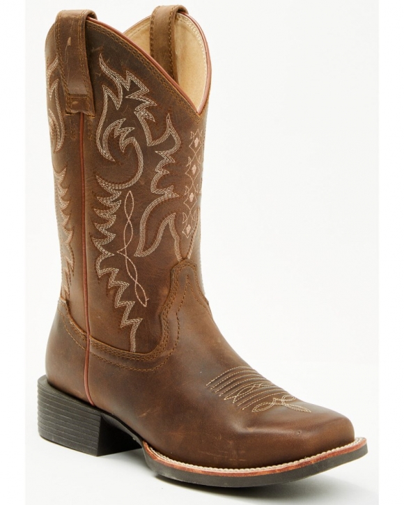 Quick Ship Shyanne Latest Women's Shayla Performance Western Boots - Broad Square Toe | Brown