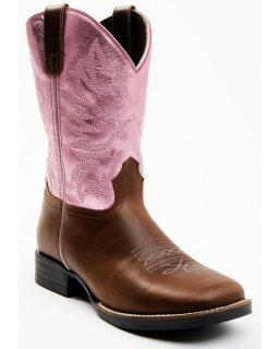 Quick Ship Shyanne Latest Girls' Miss Molly Western Boots - Broad Square Toe | Pink Quick Ship Shyanne Latest Girls' Miss Molly Western Boots - Broad Square Toe | Pink