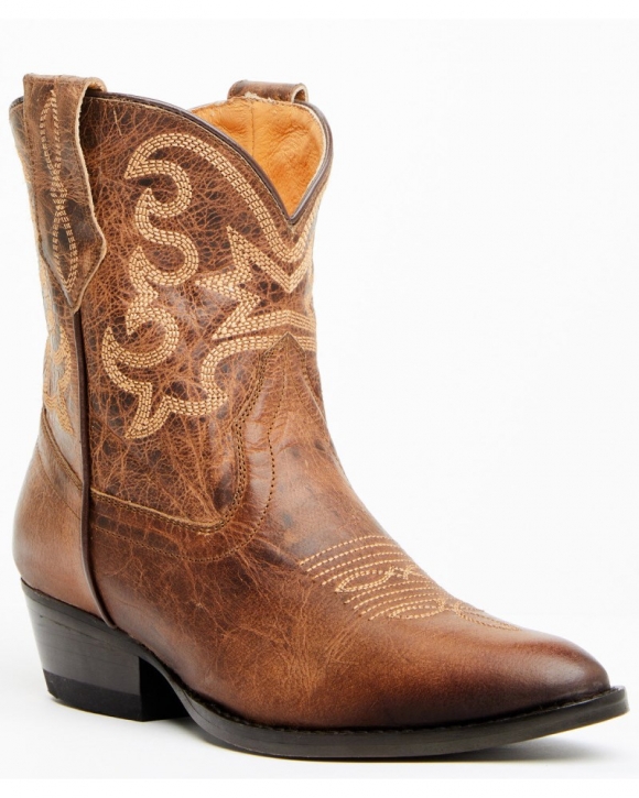 Quick Ship Shyanne Latest Women's Lacer Short Boots - Round Toe | Brown