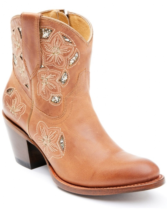 Quick Ship Shyanne Latest Women's Lily Fashion Booties - Round Toe | Cognac