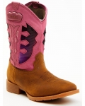 Quick Ship Shyanne Latest Girls' Light-Up Western Boots - Round Toe | Pink
