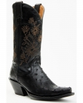 Quick Ship Shyanne Latest Women's Daisie Exotic Full Quill Ostrich Western Boots - Snip Toe | Black