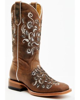 Quick Ship Shyanne Latest Women's Cordelia Western Boots - Broad Square Toe | Brown
