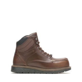 WOLVERINE | MEN'S HELLCAT ULTRASPRING MOC TOE WEDGE 6" CARBONMAX WORK BOOT-Monks Robe