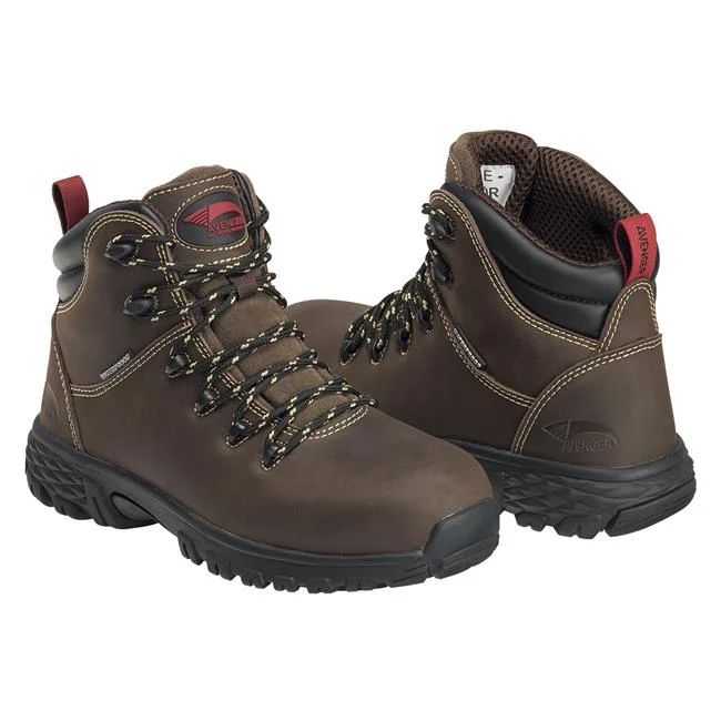 Canada Outlet Avenger Women's Flight Mid Alloy Toe Waterproof Boots-Brown