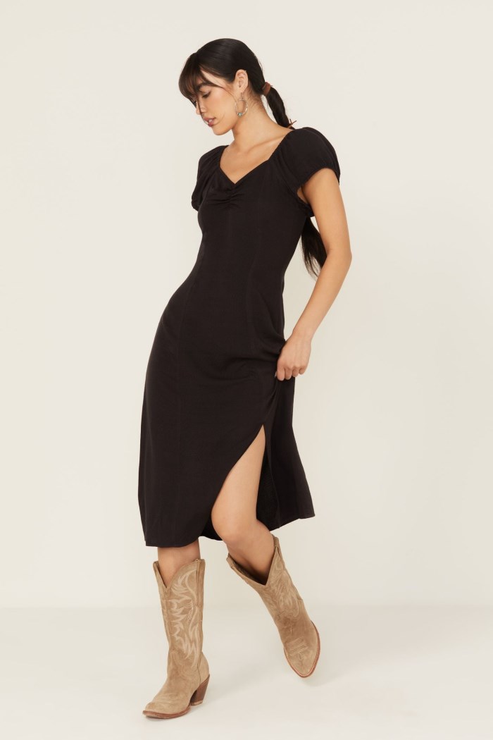 Special Offer Idyllwind Women's Beth Jacquard Midi Dress | Black