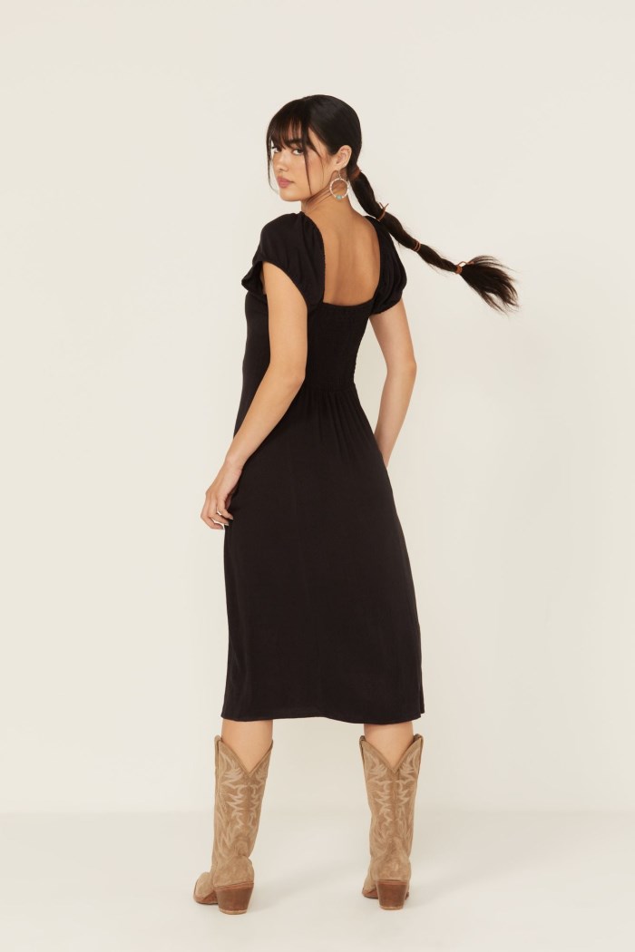 Special Offer Idyllwind Women's Beth Jacquard Midi Dress | Black