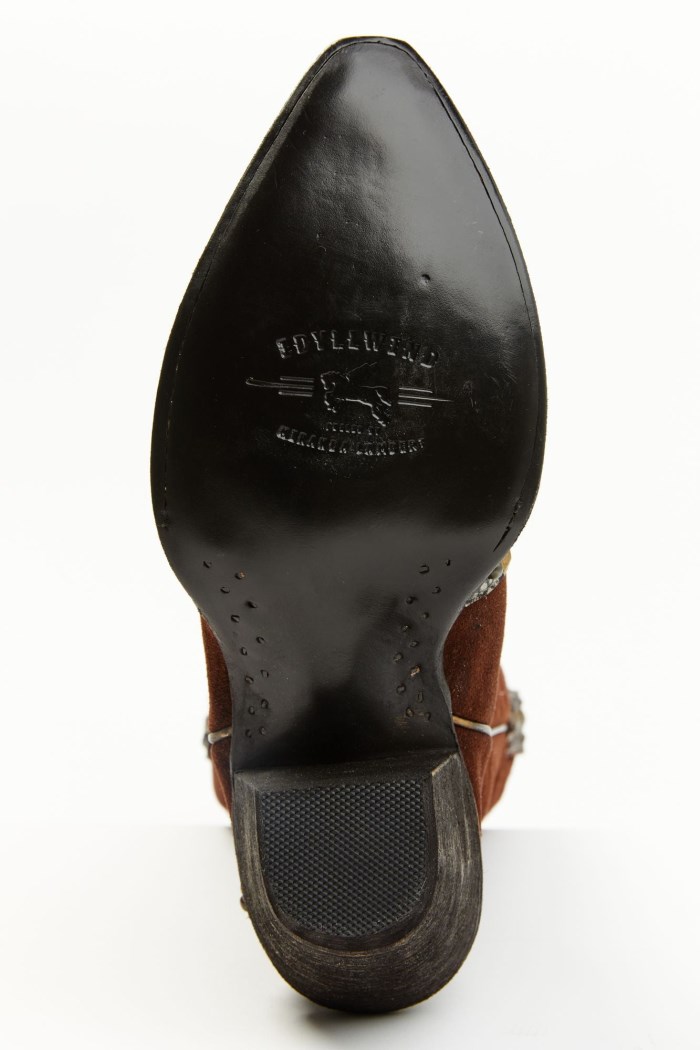 Special Offer Idyllwind Women's Leap Snake Suede Leather Western Boots - Snip Toe | Brown