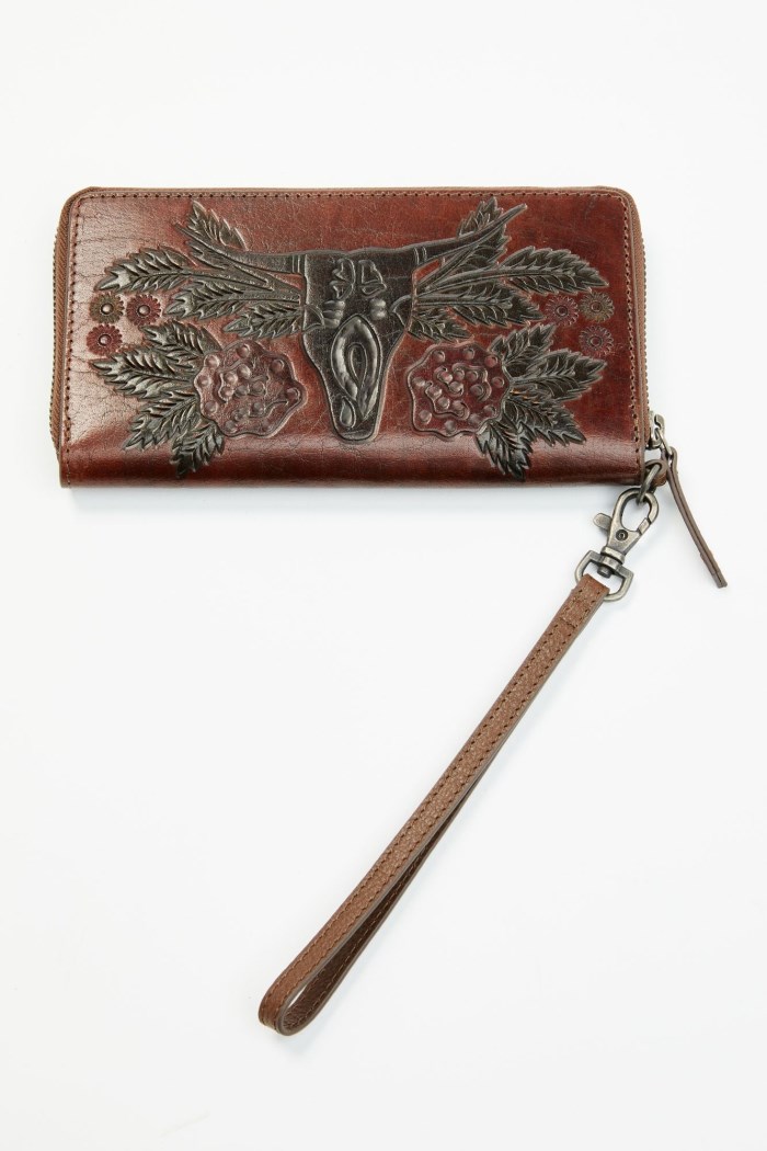 Special Offer Idyllwind Women's Lenora Painted Longhorn Tooled Leather Wallet | Brown