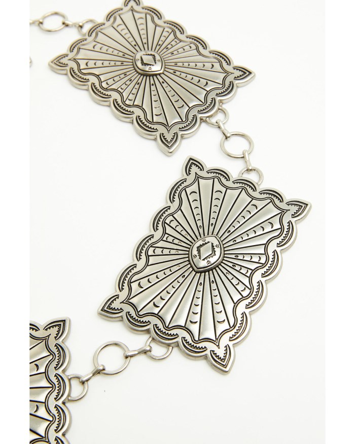 Special Offer Idyllwind Women's Chambley Large Concho Chain Belt | Silver