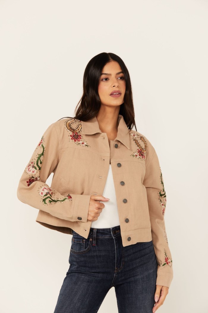 Special Offer Idyllwind Women's Western Embellished Lightweight Jacket | Sand