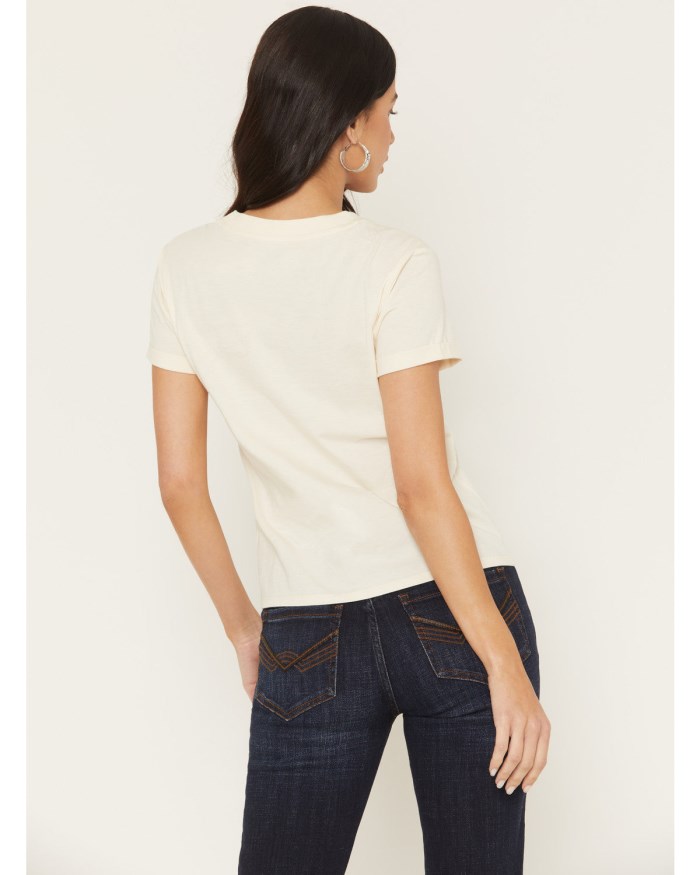 Special Offer Idyllwind Women's Warren Boot Stitch Short Sleeve Tee | Cream