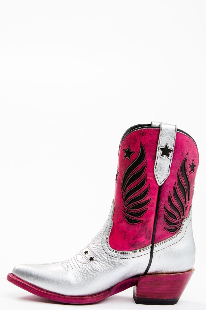 Special Offer Idyllwind Women's Metallic Star Inlay Roadie Western Booties - Round Toe | Pink