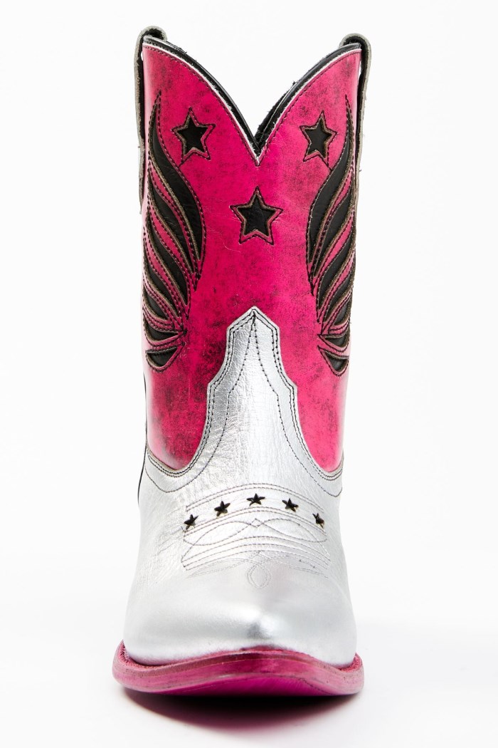 Special Offer Idyllwind Women's Metallic Star Inlay Roadie Western Booties - Round Toe | Pink