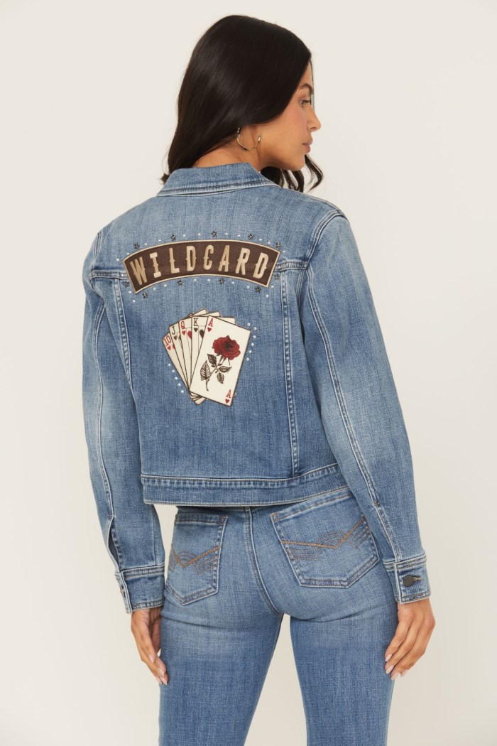 Special Offer Idyllwind Women's Wildcard Denim Trucker Jacket | Medium Wash