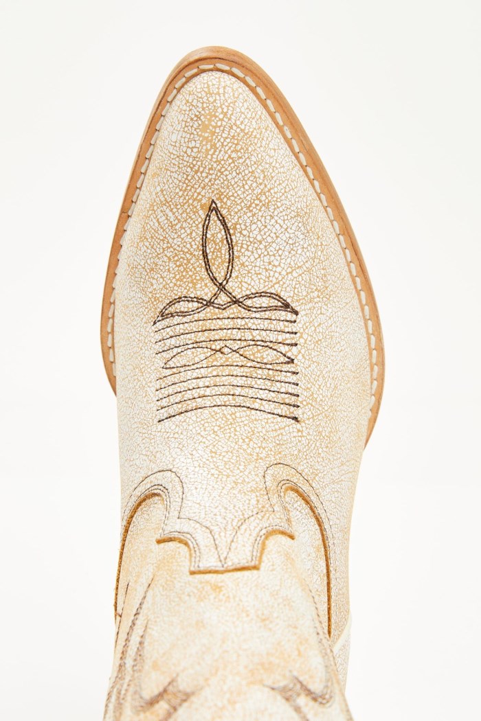 Special Offer Idyllwind Women's Charmed Life Crackle White Leather Western Boots - Round Toe | Ivory