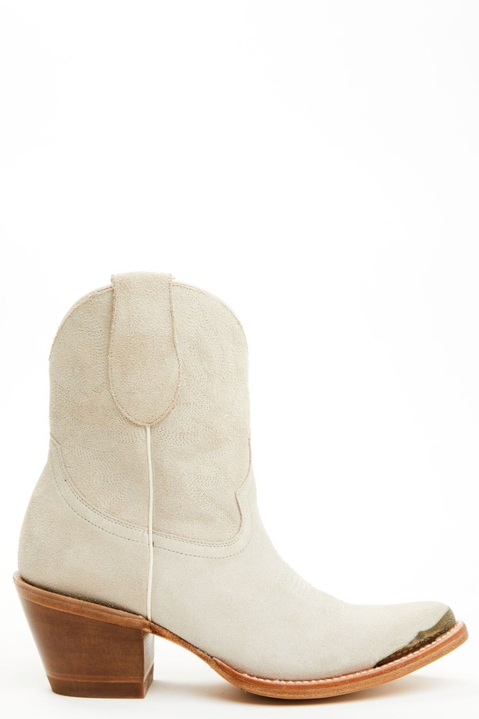 Special Offer Idyllwind Women's Wheels Ivory Suede Western Booties - Round Toe | Ivory