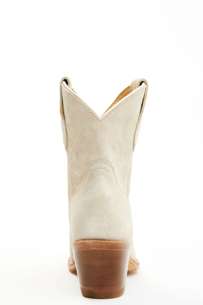 Special Offer Idyllwind Women's Wheels Ivory Suede Western Booties - Round Toe | Ivory