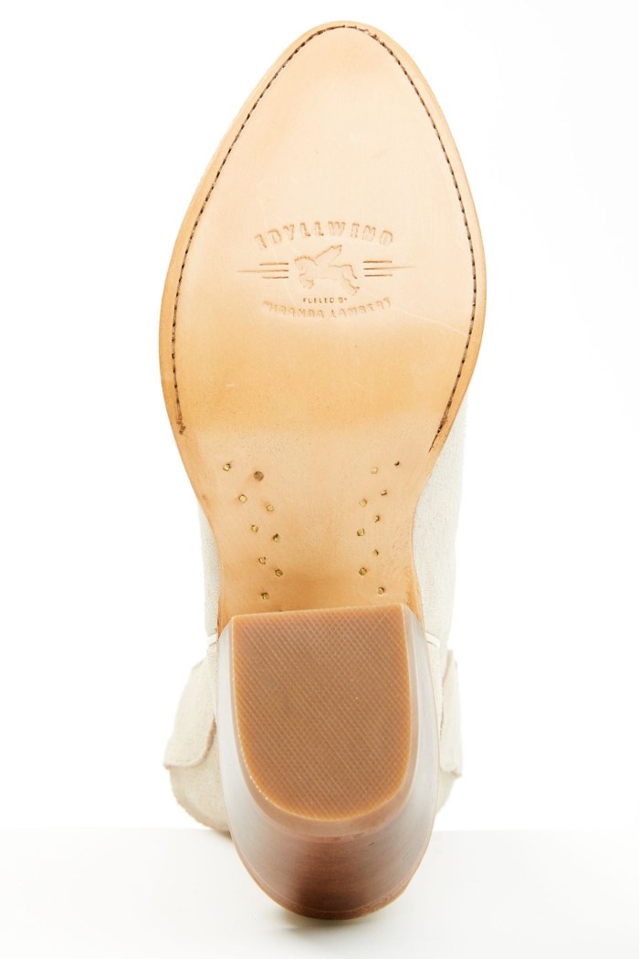 Special Offer Idyllwind Women's Wheels Ivory Suede Western Booties - Round Toe | Ivory