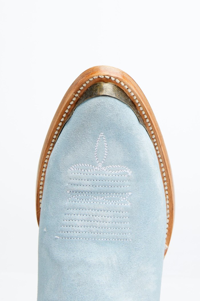 Special Offer Idyllwind Women's Wheels Blue Suede Western Booties - Round Toe | Light Blue