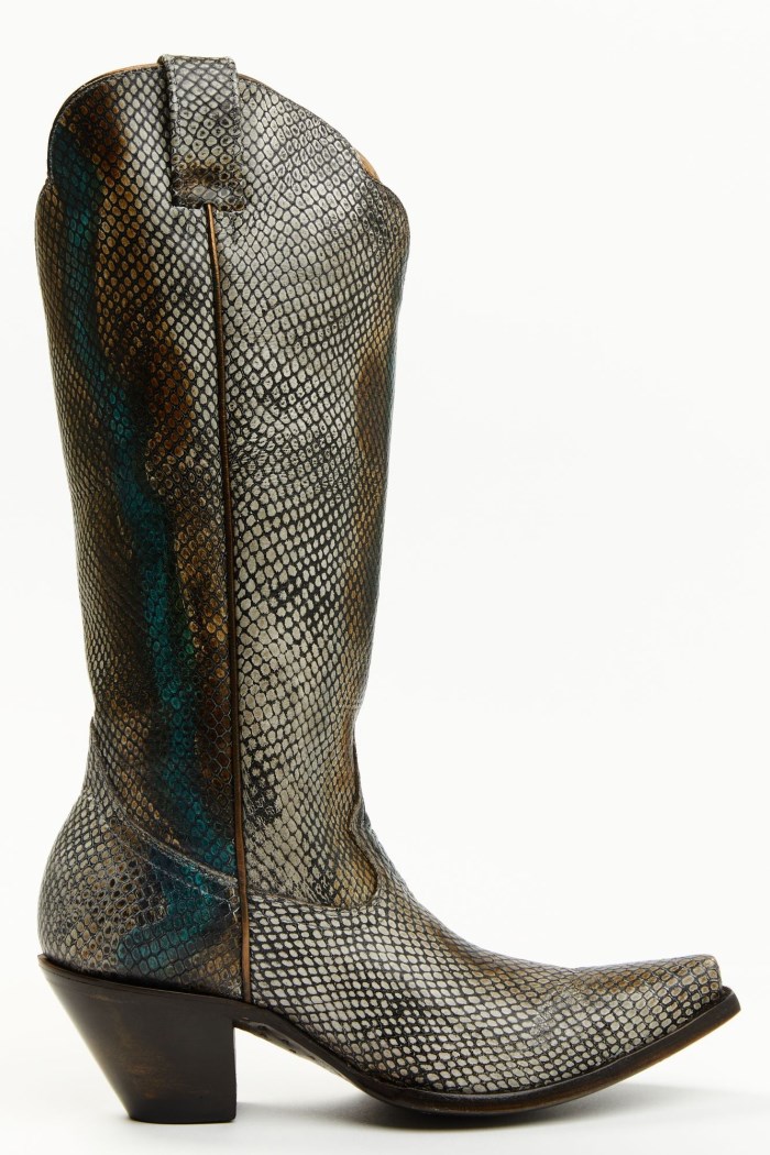 Special Offer Idyllwind Women's Strut Snake Print Leather Western Boots - Snip Toe | Multi