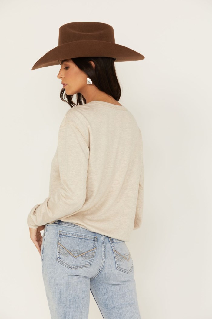 Special Offer Idyllwind Women's Wild West Graphic Sweatshirt | Oatmeal