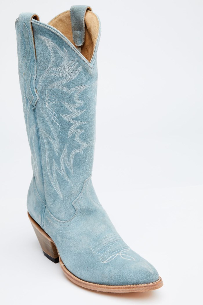 Special Offer Idyllwind Women's Charmed Life Blue Suede Western Boots - Round Toe | Blue