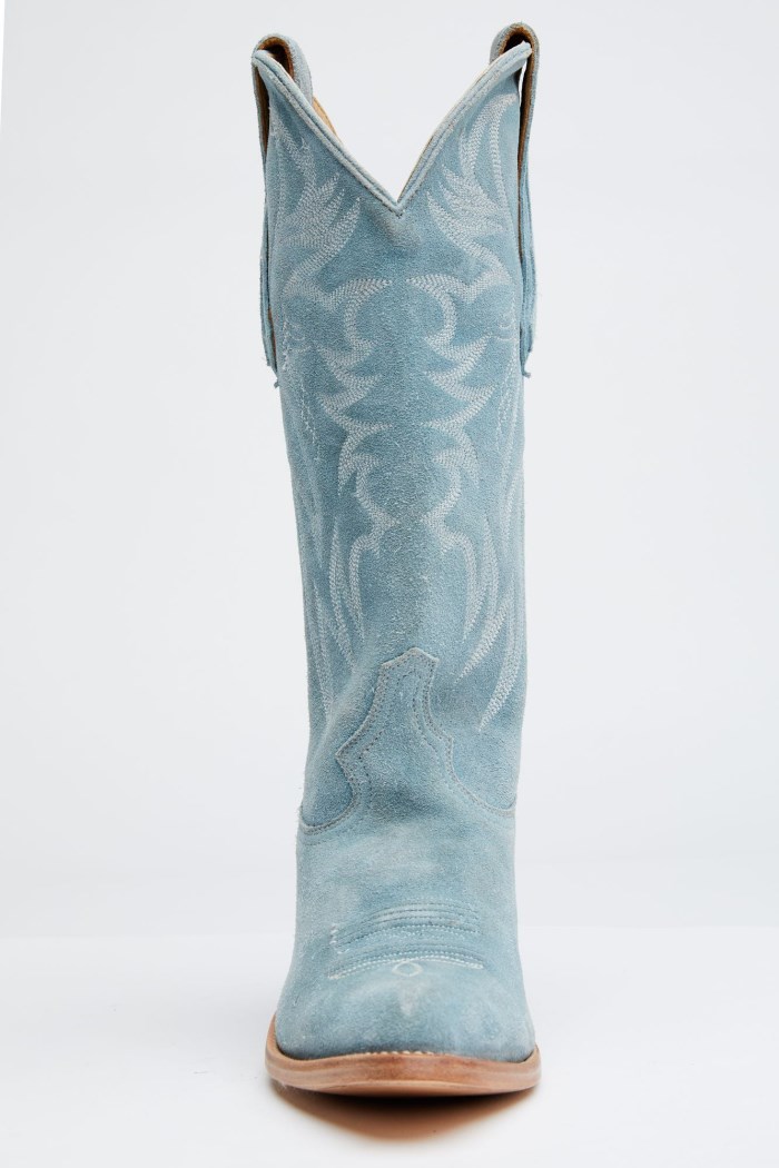 Special Offer Idyllwind Women's Charmed Life Blue Suede Western Boots - Round Toe | Blue