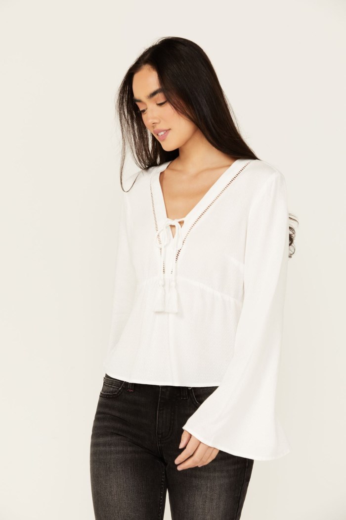 Special Offer Idyllwind Women's Cedar Lace-Up Top | Ivory