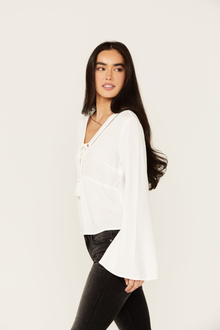 Special Offer Idyllwind Women's Cedar Lace-Up Top | Ivory