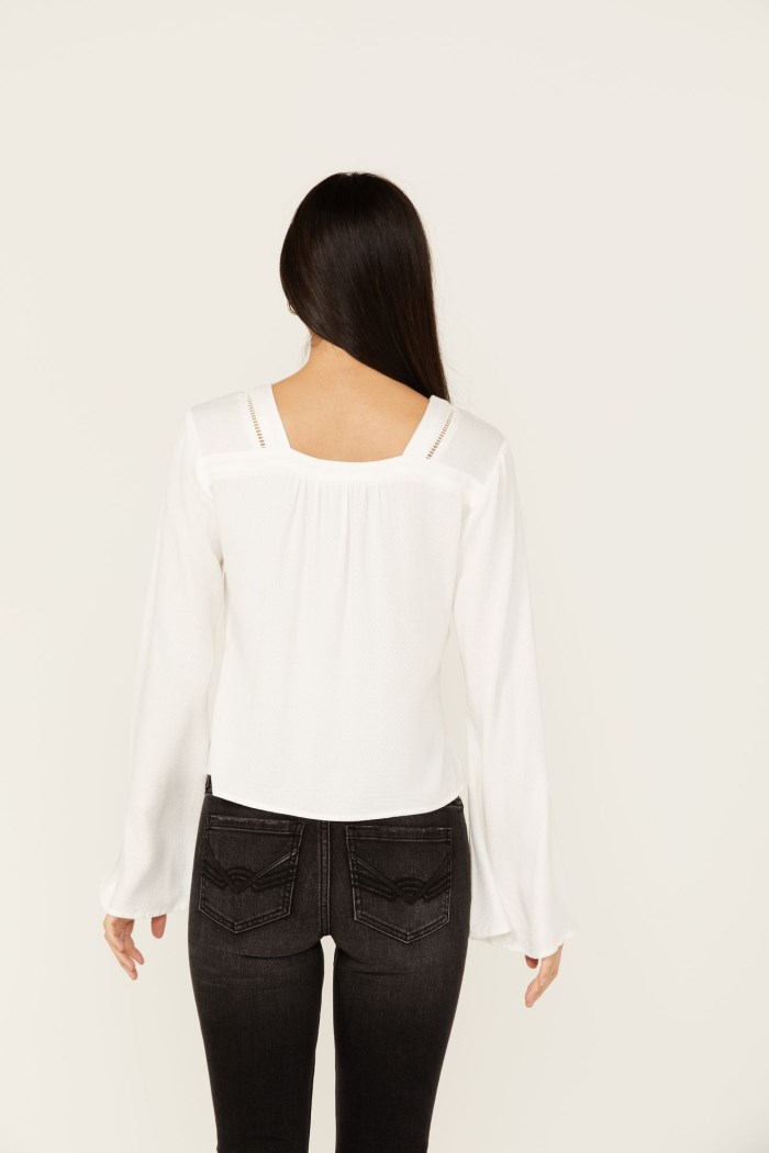 Special Offer Idyllwind Women's Cedar Lace-Up Top | Ivory