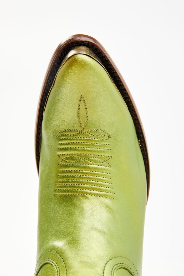 Special Offer Idyllwind Women's Envy Metallic Green Fashion Leather Western Booties - Round Toe | Green