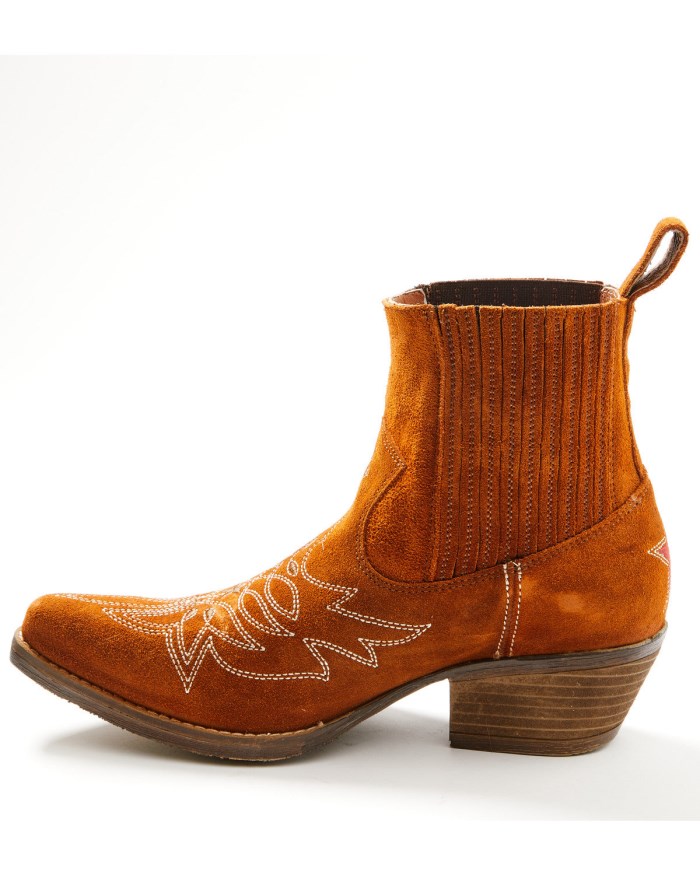 Special Offer Idyllwind Women's Wildfire Suede Western Booties - Snip Toe | Brown