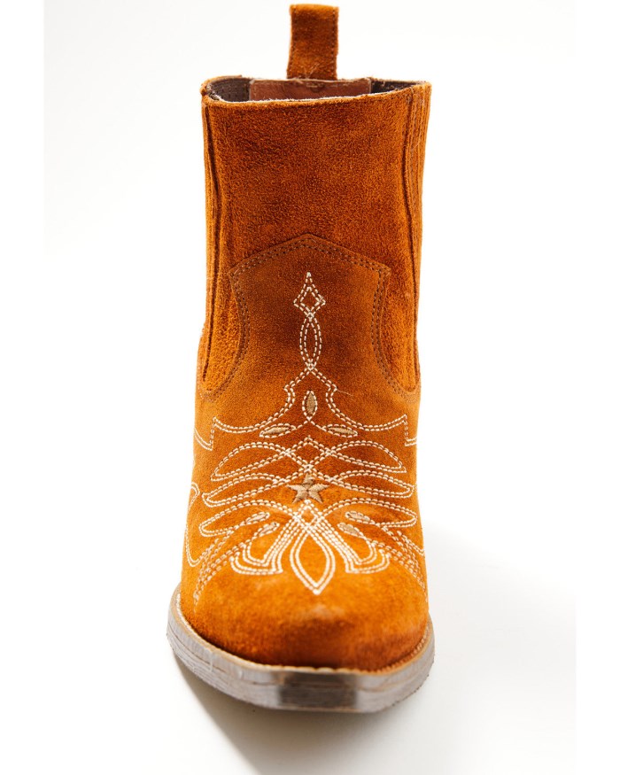 Special Offer Idyllwind Women's Wildfire Suede Western Booties - Snip Toe | Brown