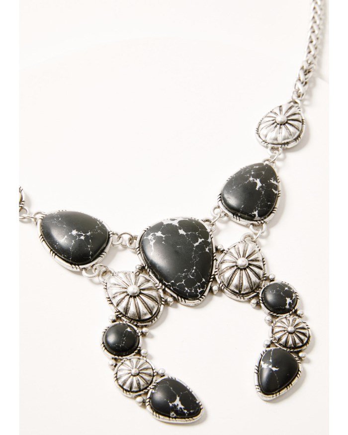 Special Offer Idyllwind Women's Patomic Statement Squash Blossom Necklace | Silver