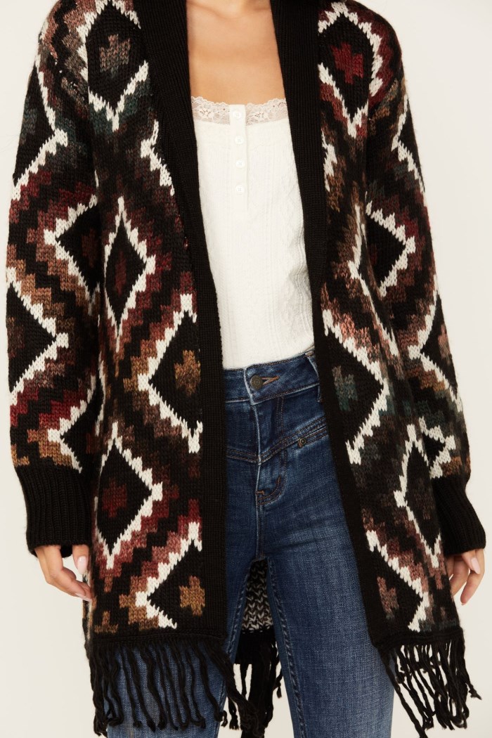 Special Offer Idyllwind Women's Timothy Southwestern Print Sweater | Maroon