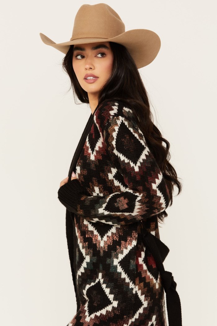 Special Offer Idyllwind Women's Timothy Southwestern Print Sweater | Maroon