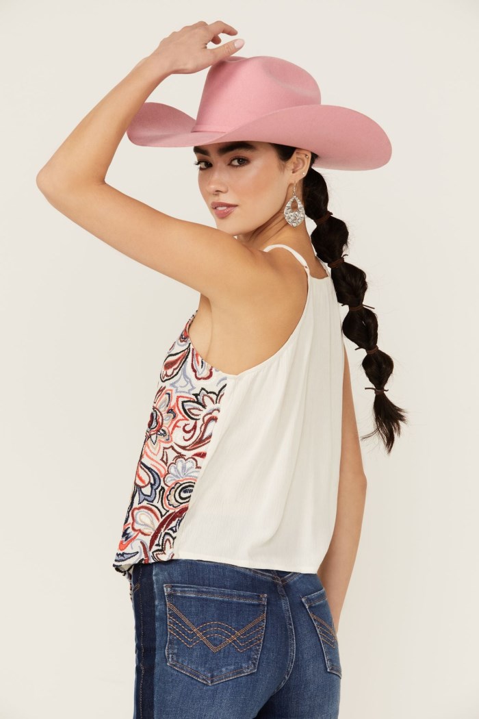 Special Offer Idyllwind Women's Floral Haze Tank Top | Ivory