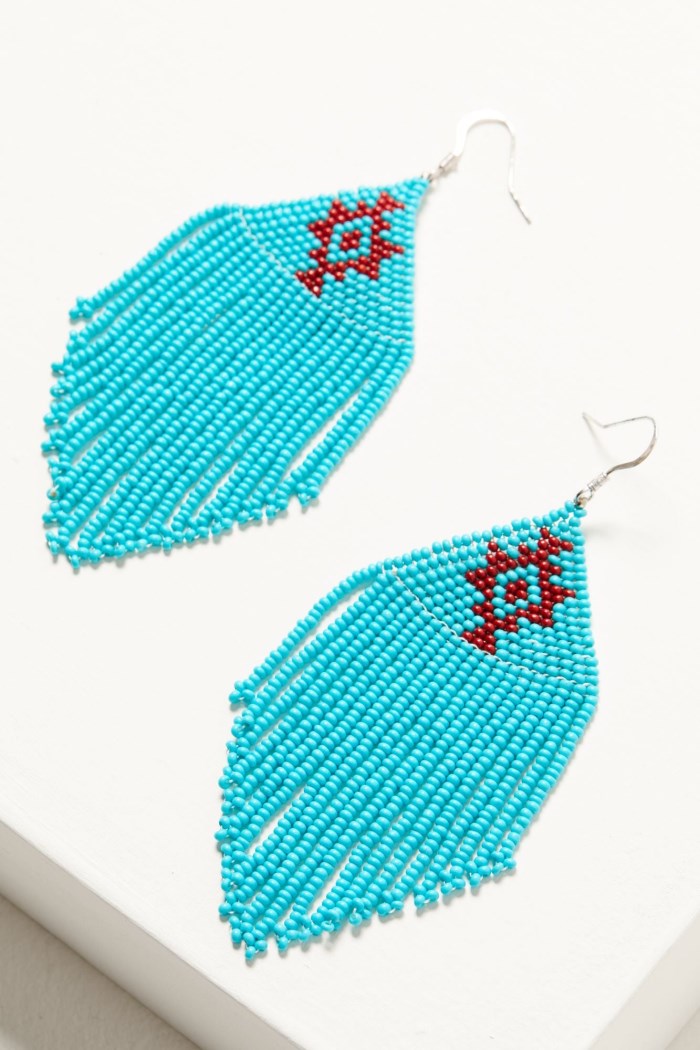 Special Offer Idyllwind Women's Quinley Turquoise Beaded Fringe Earrings | Turquoise