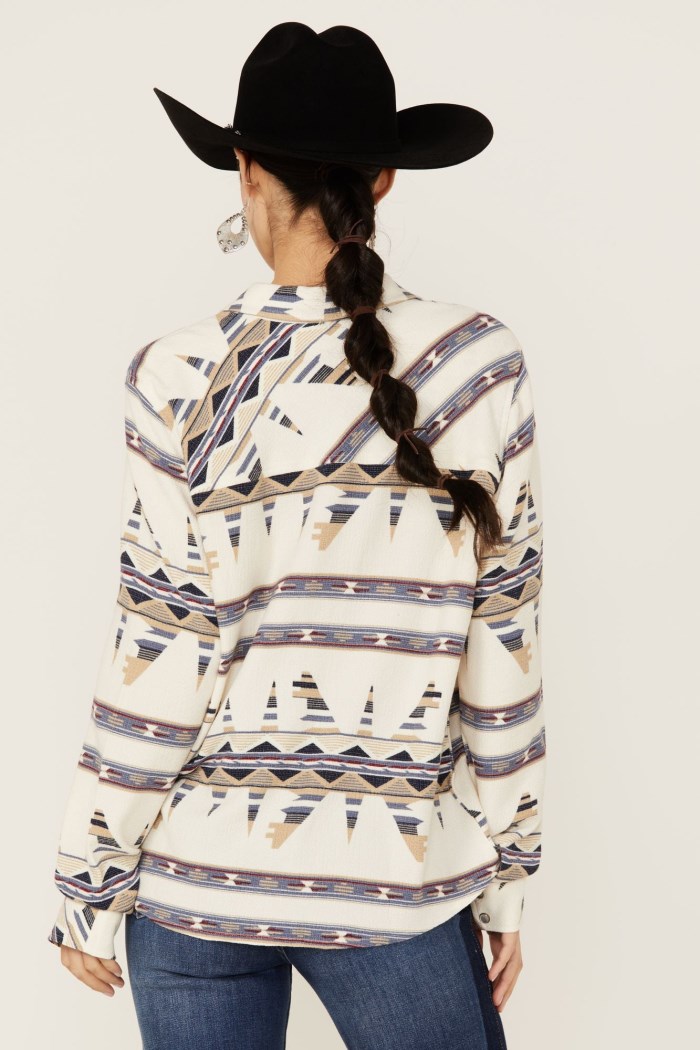 Special Offer Idyllwind Women's Featherlight Printed Long Sleeve Pearl Snap Western Shirt | Ivory