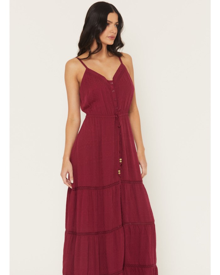 Special Offer Idyllwind Women's Sleeveless Maxi Dress | Maroon