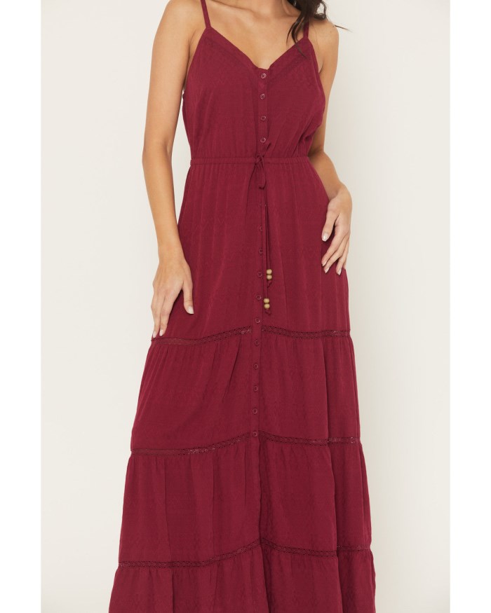 Special Offer Idyllwind Women's Sleeveless Maxi Dress | Maroon