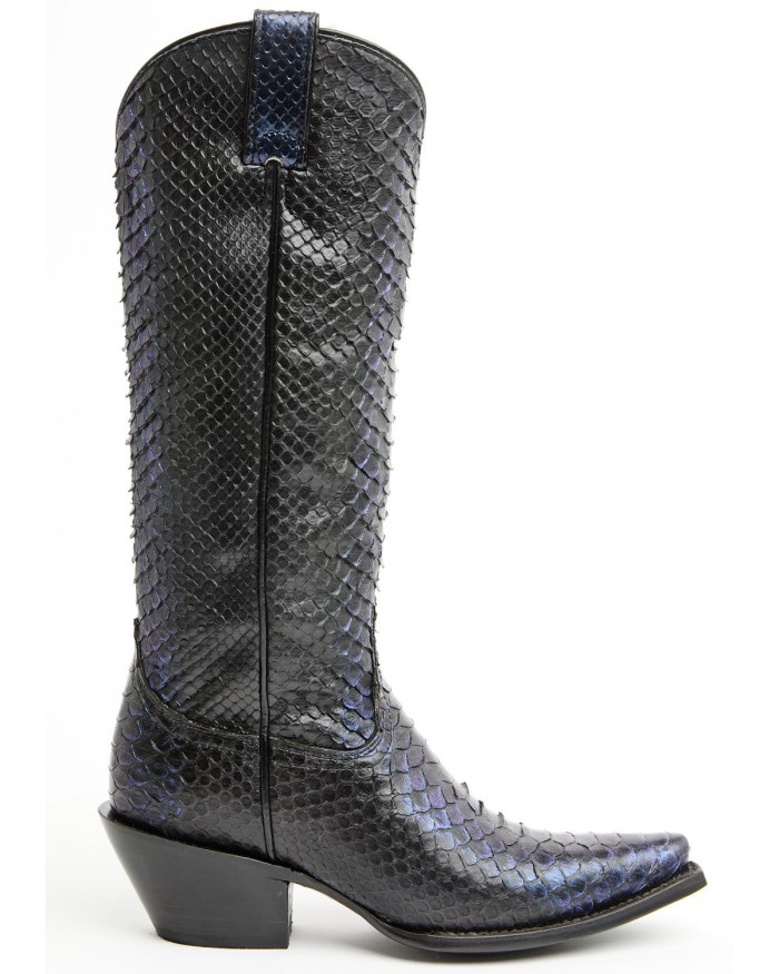 Special Offer Idyllwind Women's Slay Midnight Exotic Python Tall Western Boots - Snip Toe | Blue