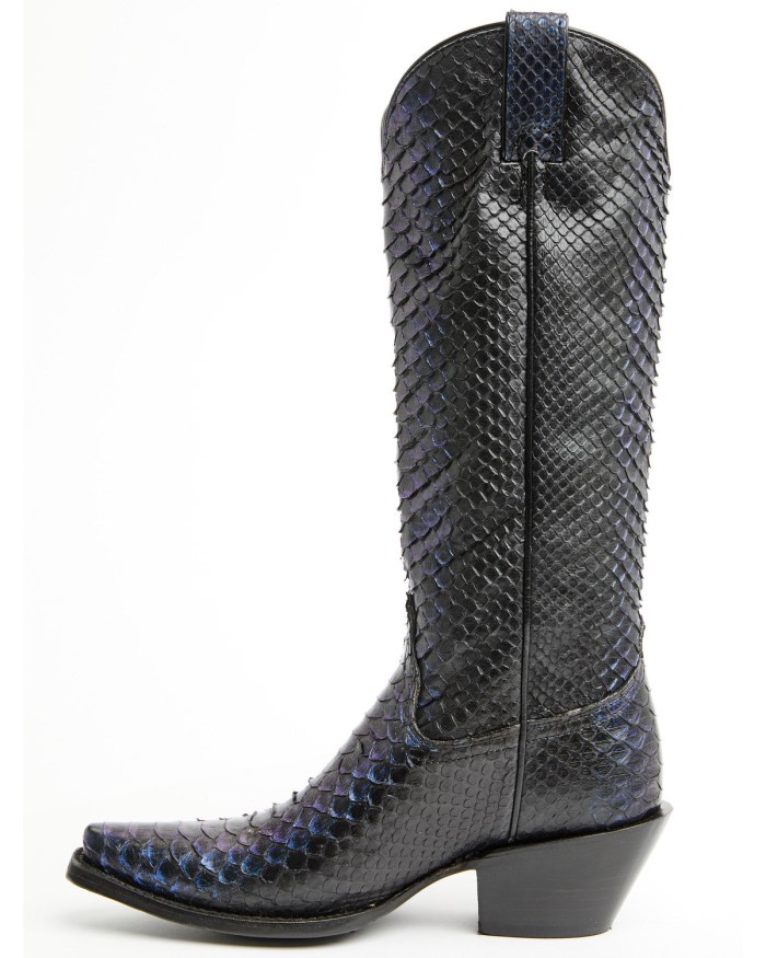 Special Offer Idyllwind Women's Slay Midnight Exotic Python Tall Western Boots - Snip Toe | Blue