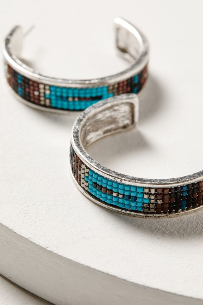 Special Offer Idyllwind Women's Cheshire Beaded Hoop Earrings | Silver