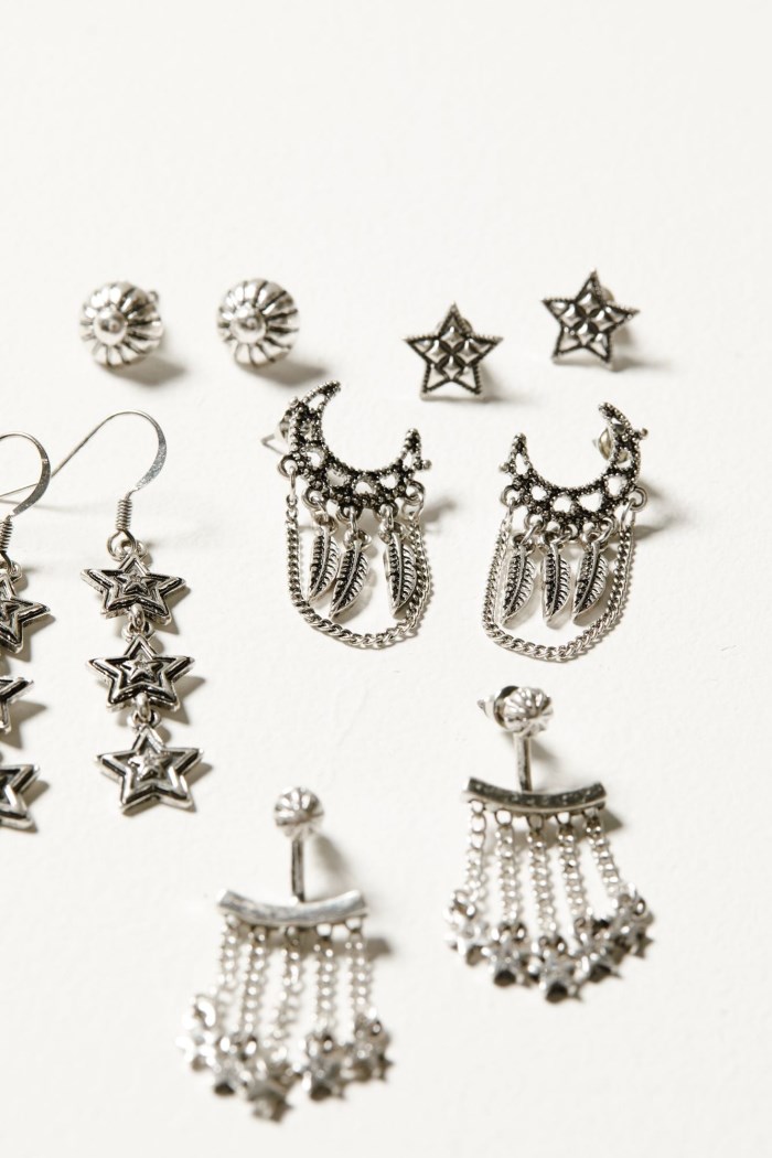 Special Offer Idyllwind Women's Fleetwood 5-piece Earring Set | Silver