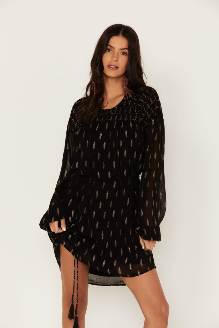 Special Offer Idyllwind Women's Jolly Metallic Clip Dot Dress | Black