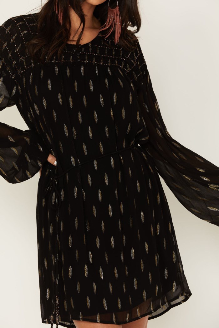 Special Offer Idyllwind Women's Jolly Metallic Clip Dot Dress | Black