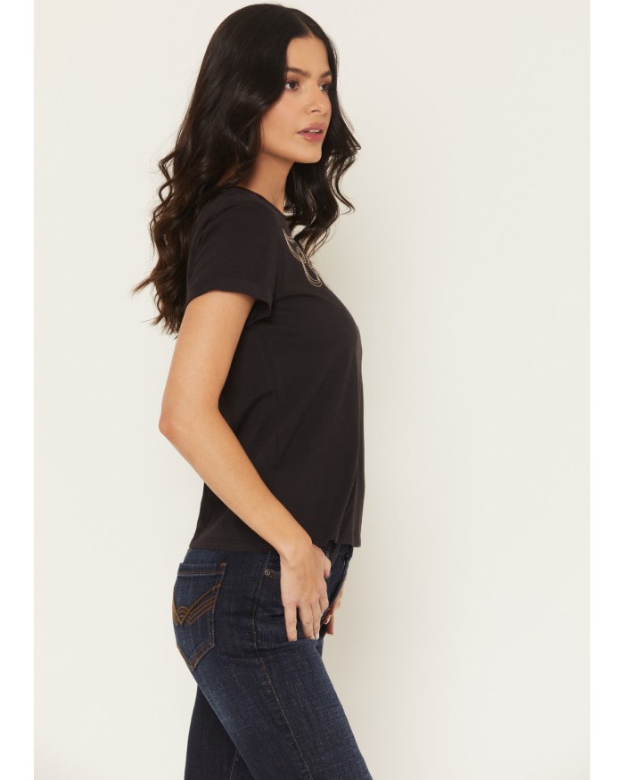 Special Offer Idyllwind Women's Warren Boot Stitch Short Sleeve Tee | Black