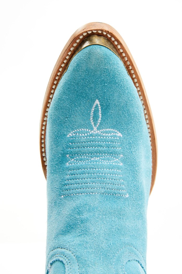 Special Offer Idyllwind Women's Wheels Bluebird Suede Fashion Western Booties - Round Toe | Blue